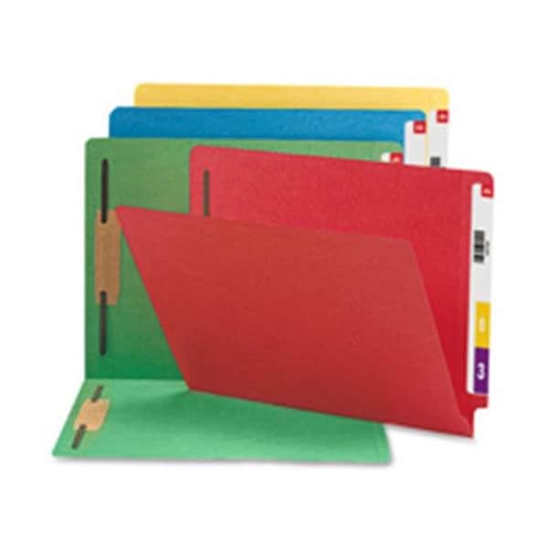 Smead Smead Manufacturing Company SMD28740 Color Fastener Folder- .75in. Exp- Legal- Red SMD28740 - main